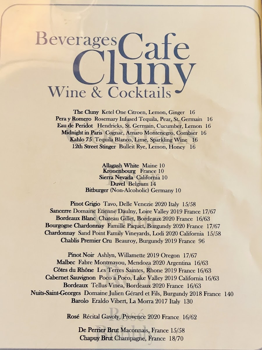 Cafe Cluny Menu - Image 4